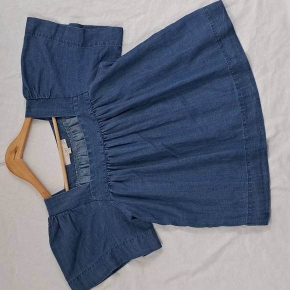 LOFT Tops - LOFT Chambray Kimono Sleeve Boat Neck NEW Small Petite